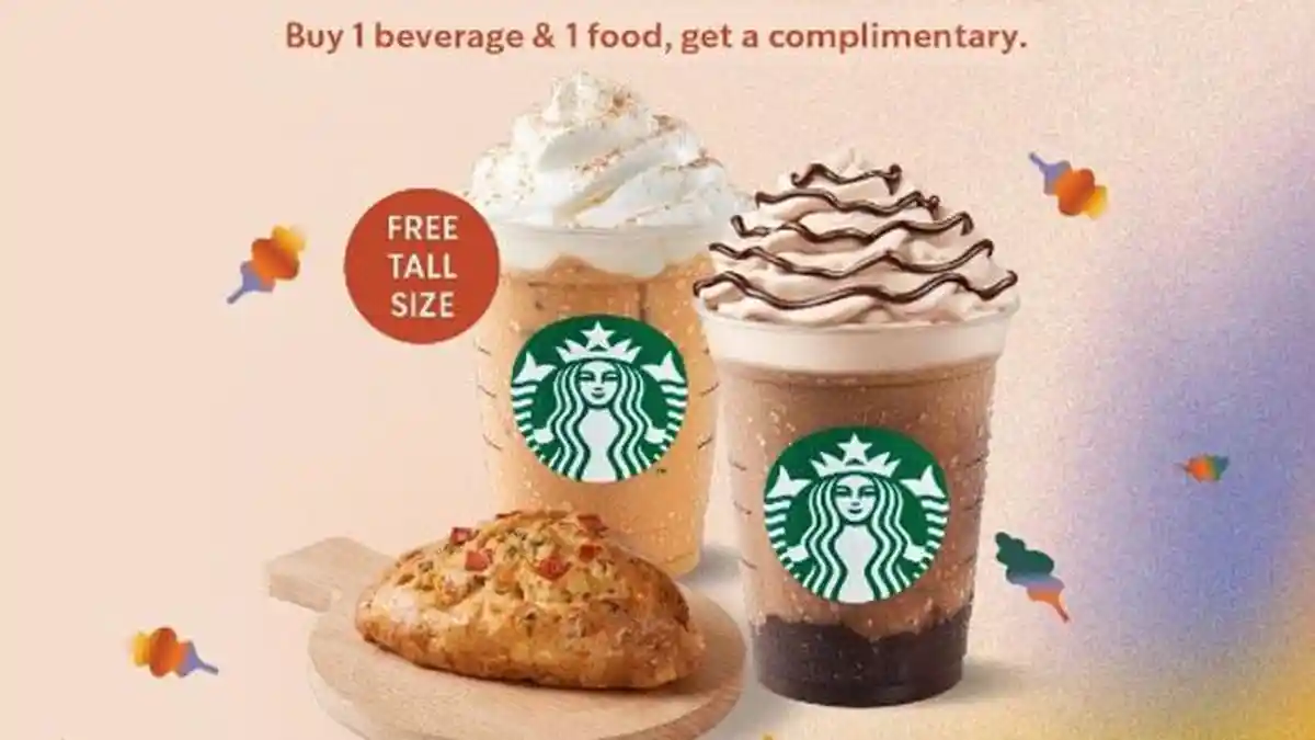 Promo Starbucks Hari Ini 16 Oktober 2022, Promo Weekend Rp30 Ribu Gratis 1 Minuman