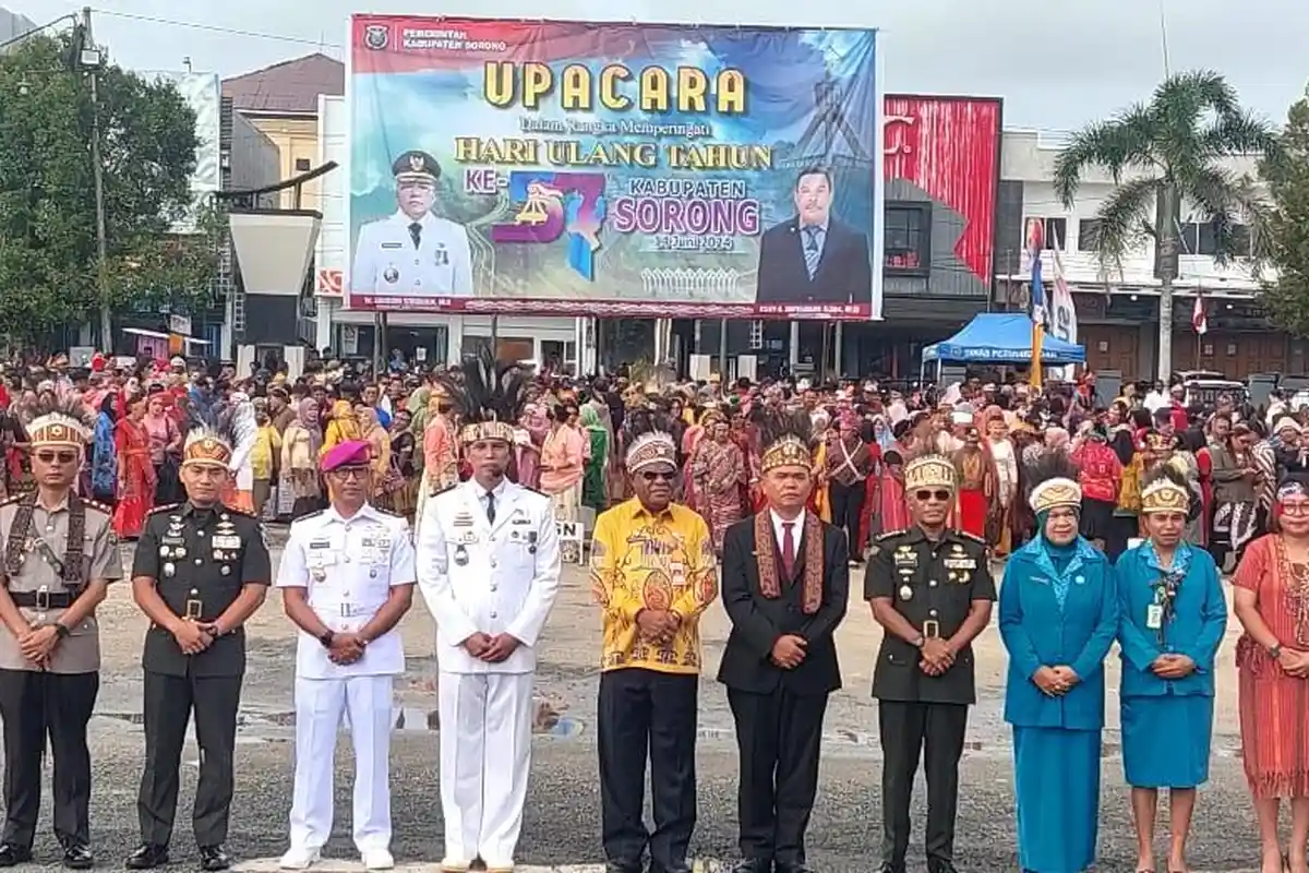 Peringati HUT Kabupaten Sorong ke-57, Pj Bupati Edison Siagian Dorong Semangat Pembangunan