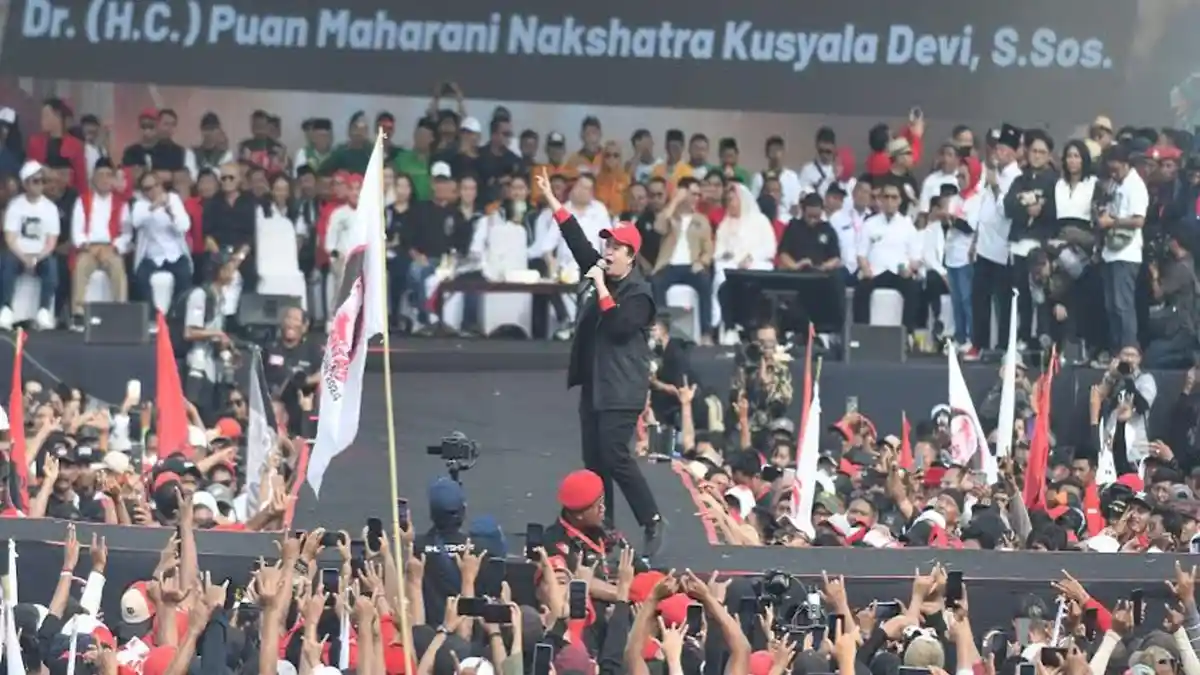 Orasi Berapi-Api Puan Maharani di Sidoarjo, Minta Pendukung Ganjar-Mahfud Tak Takut Intimidasi
