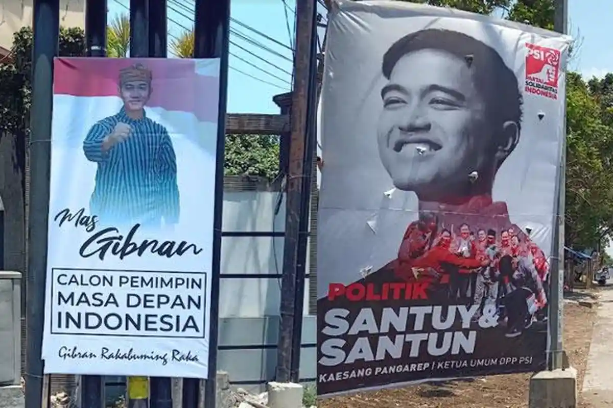 Baliho Bergambar 2 Anak Presiden Jokowi Bertebaran di Bojonegoro, Ada yang Bertulis 'Calon Pemimpin'