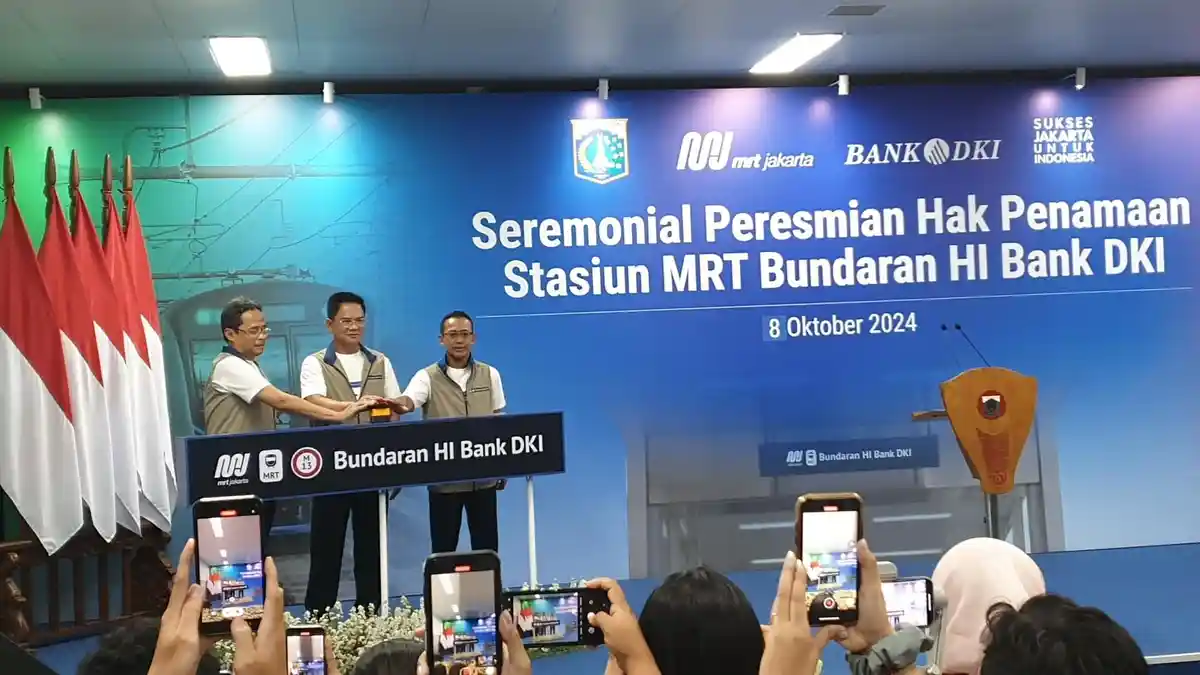Stasiun MRT Bundaran HI Berubah Nama Setelah Jalin Kemitraan dengan Bank DKI