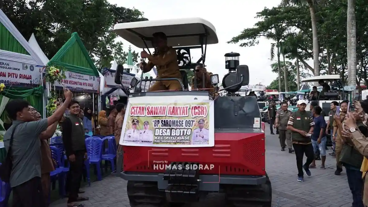 Dapat Bantuan Alsintan, Petani Sidrap: Terima Kasih Pak Prabowo!