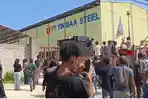 Demo di PT Yin Baa Steel Batam, Massa Tuntut Kejelasan Kematian Sekuriti AR