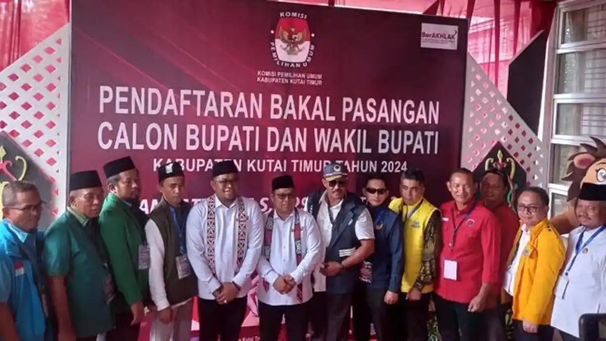 KPU Kutim Nyatakan Berkas Pendaftaran Kasmidi Bulang-Lulu Kinsu Lengkap