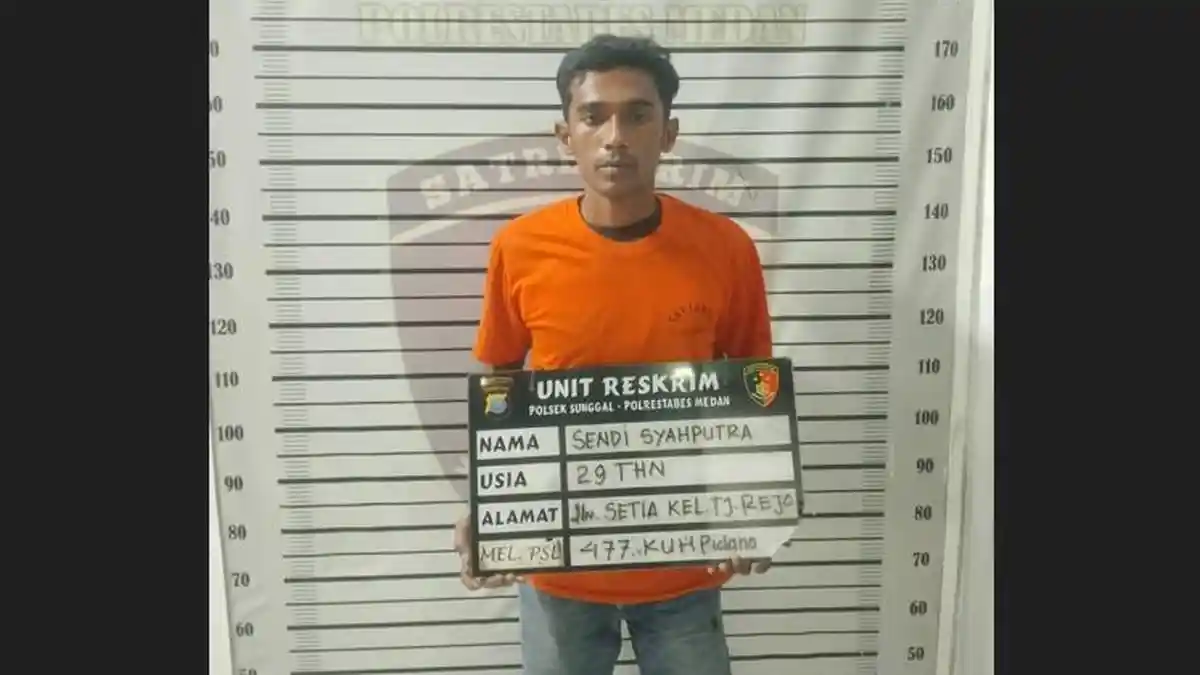 Nongkrong di Warung, Pelaku Curanmor Diciduk Polsek Sunggal