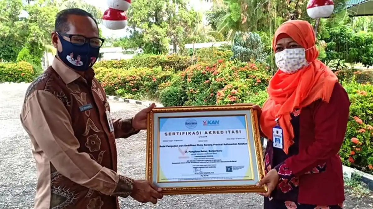 BPSMB Dinas Perdagangan Kalsel Raih Sertifikat SNI ISO dari KAN