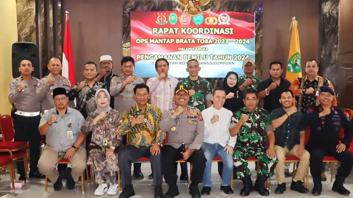 Kapolres Padangsidimpuan Bersiap Hadapi Pemilu, Pimpin Rakor Lintas Sektoral