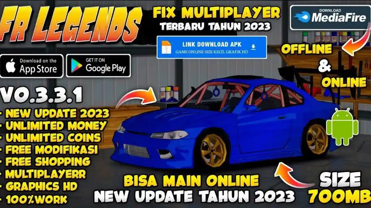 FULL MODIFIKASI, Download FR Legends MOD V0.3.3.2 APK Update 2023, UNLIMITED MONEY!