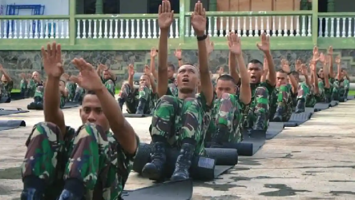 Begini Tutorial Olahraga Sparko, Senam Spartan Komando Guna Membentuk Postur Prajurit TNI