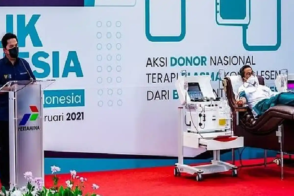 Kerja sama dengan PMI, Kementerian BUMN Launching Program 'Plasma BUMN untuk Indonesia'