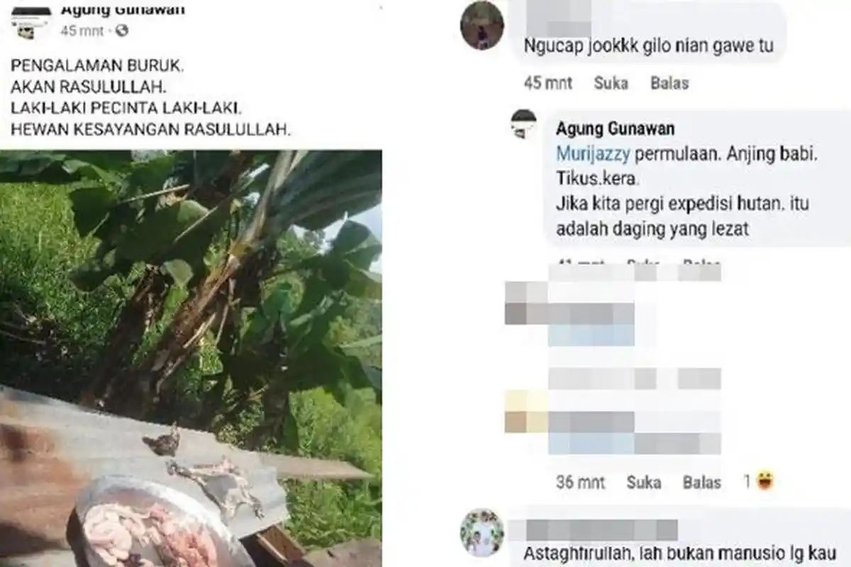 Viral Postingan Akun FB Agung Gunawan Diduga Siksa Hewan, Memicu Hujatan Netizen