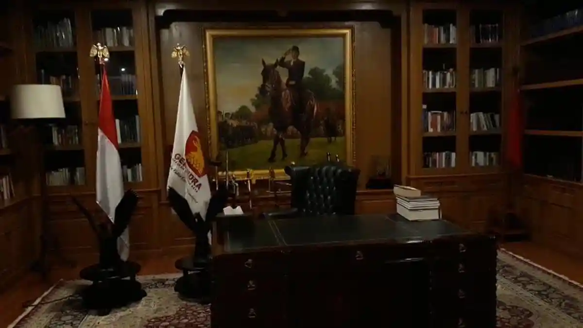 Menengok Ruang Kerja Prabowo di Hambalang