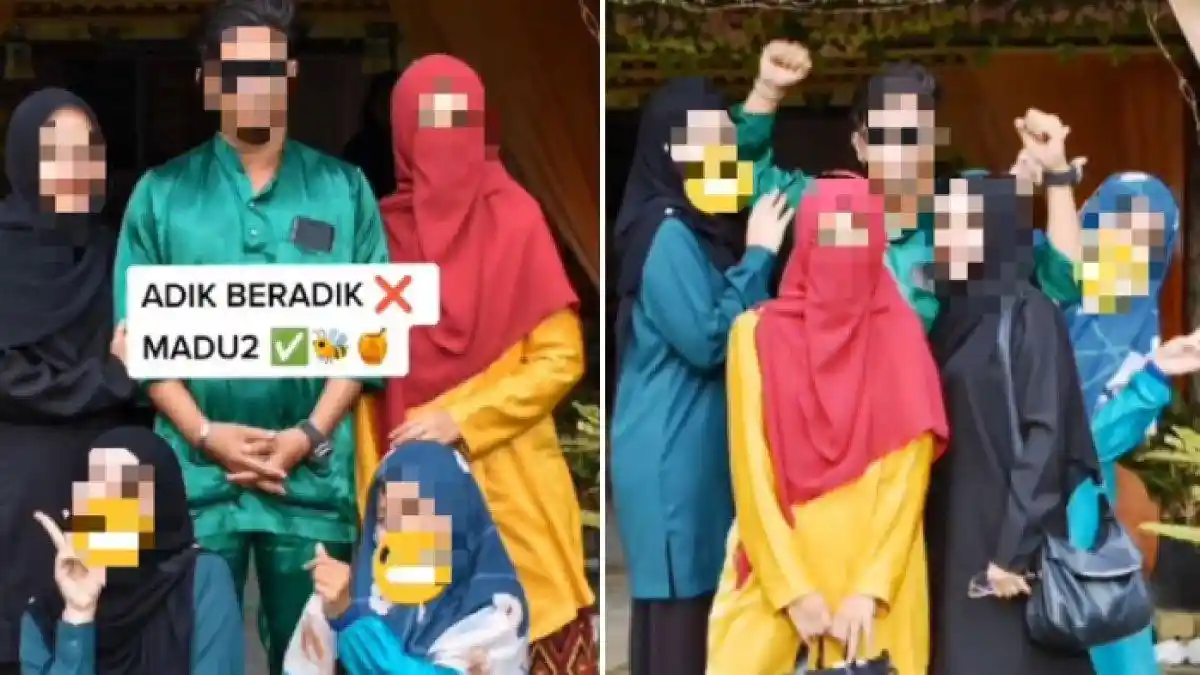 Viral Pria Bahagia Punya 4 Istri dan Tinggal Serumah, Istri Kedua Bilang Begini