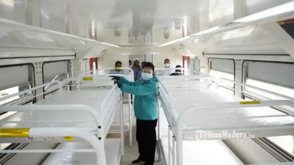 Tempat Isolasi Penuh, Pasien Covid-19 di Madiun Bakal Ditempatkan di Gerbong Kereta Ruang Isolasi