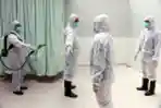 Simulasi Penanganan Wabah Virus Corona di Semarang