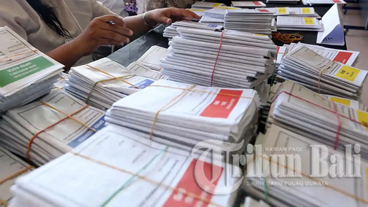 65 Ribu Lembar Surat Suara Didistribusikan ke Gudang KPU Buleleng