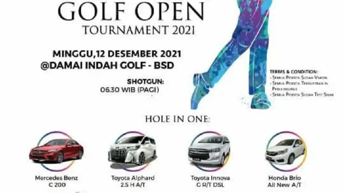 Turnamen Golf Piala Menpora 2021 Bakal Rutin Digelar Tiap Tahun