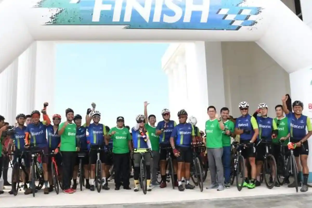 Bupati dan Wabup Lombok Utara Sambut Peserta Lombok Charity Ride yang Tempuh Jarak 1.500 Km