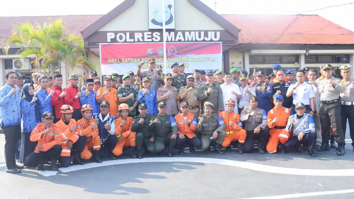 Polda Sulbar Gelar Apel Siaga Satgas Antisipasi Kebakaran Hutan