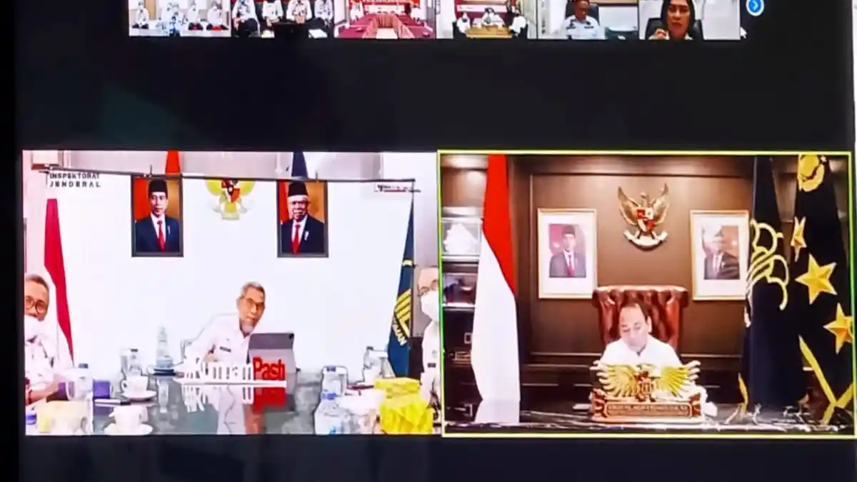 Kakanwil Kemenkumham Sulsel Ikuti Pengarahan Sekjen dan Irjen kemenkumham, Tekankan Zero Aduan