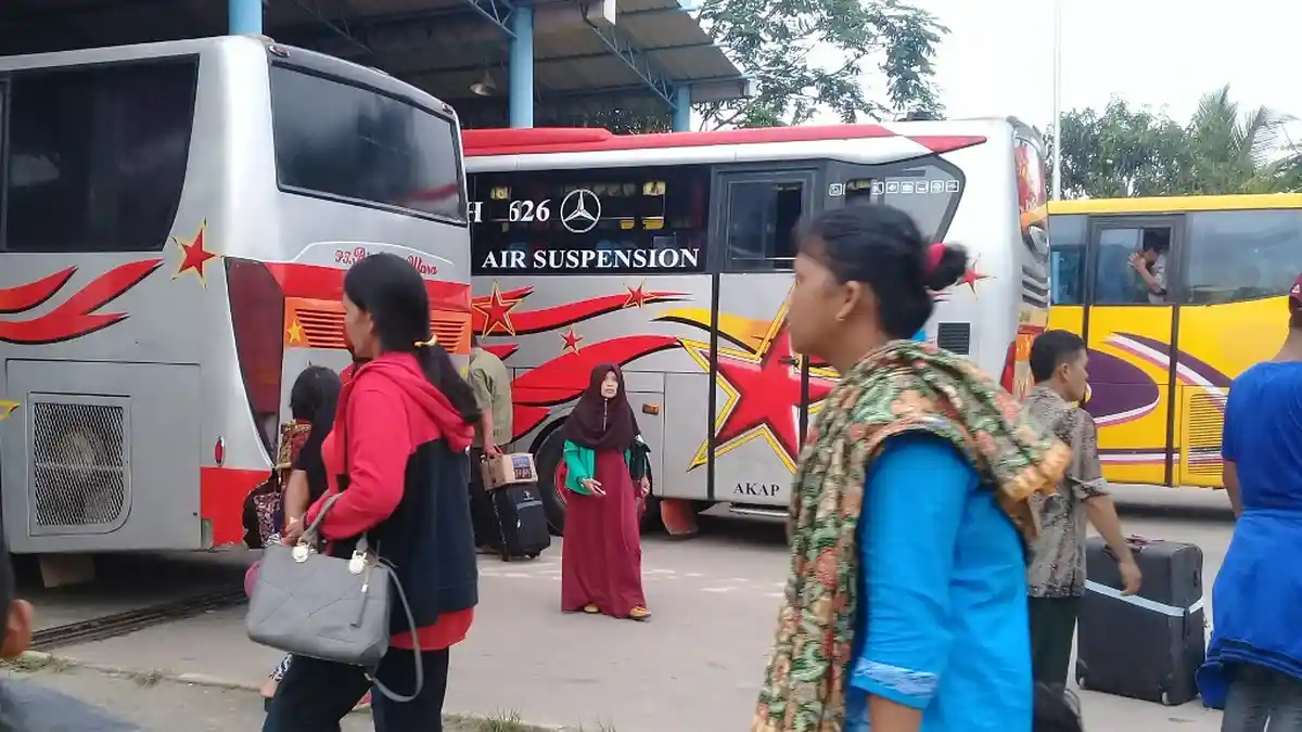 H-3 Lebaran, 311 Unit Bus Antar Pemudik dari Dumai ke Kampung Halaman