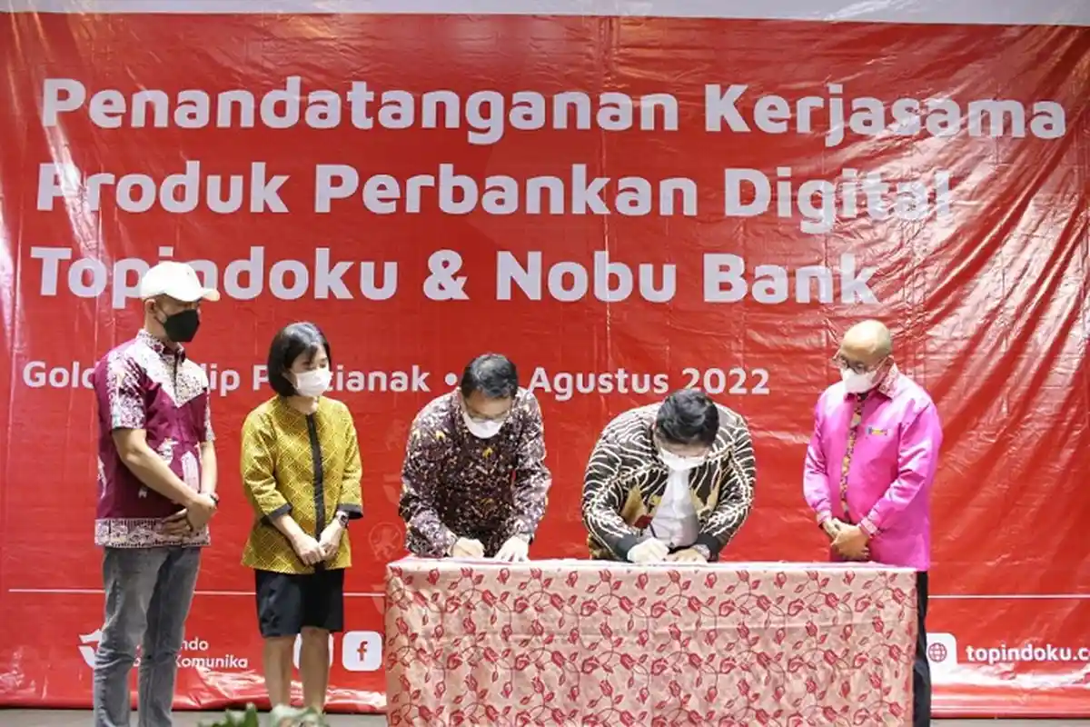 Dorong Pertumbuhan UMKM Nasional, Topindoku bersama Nobu Bank Salurkan KUR 