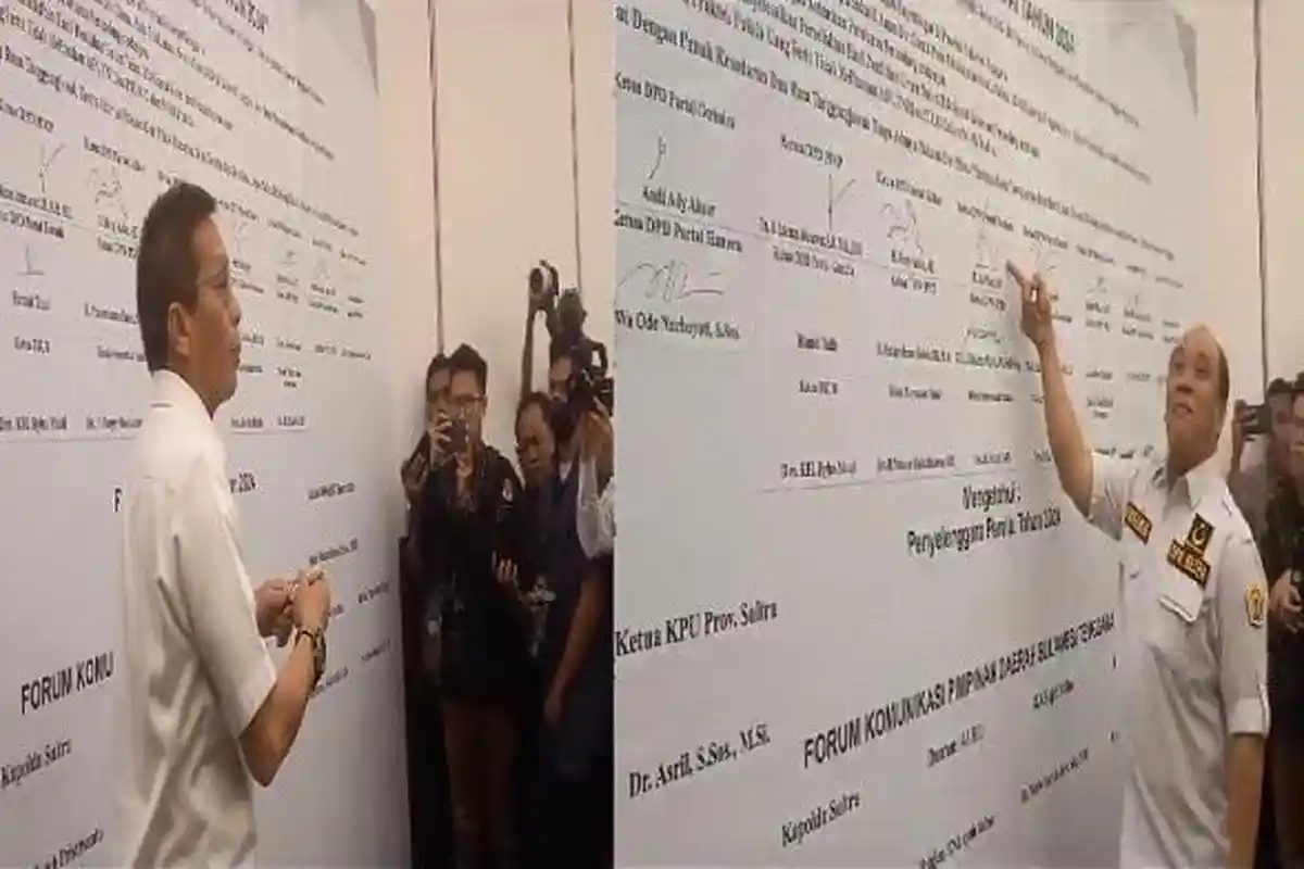 Guyonan Ruksamin Soal Gubernur Sultra Saat Deklarasi Pemilu Damai 2024, Abdurrahman Shaleh Sebut Ini