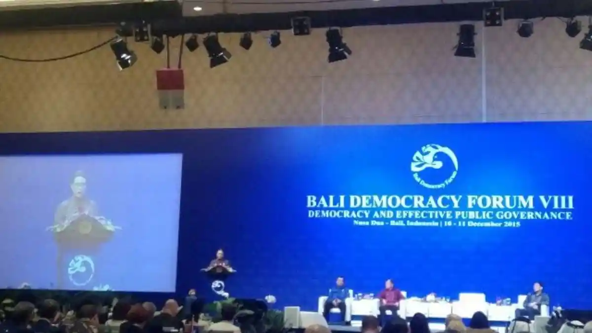 Wapres JK Sampaikan Pilkada yang Berlangsung Demokratis pada Bali Democracy Forum