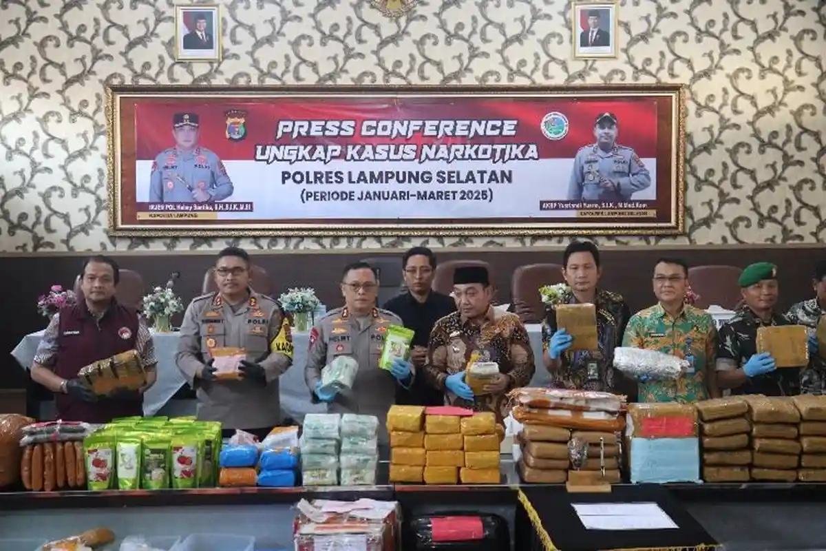 Ungkap Kasus Narkoba di Lampung Selatan Diduga Ada Keterkaitan dengan Jaringan Fredy Pratama