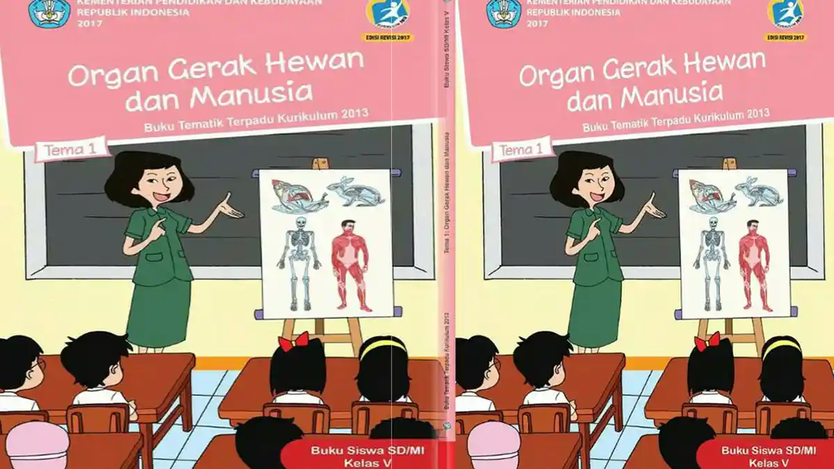 KUNCI JAWABAN Soal Ulangan PAS / UAS Semester Ganjil SD Kelas 5 Tema 1 Organ Gerak Hewan dan Manusia