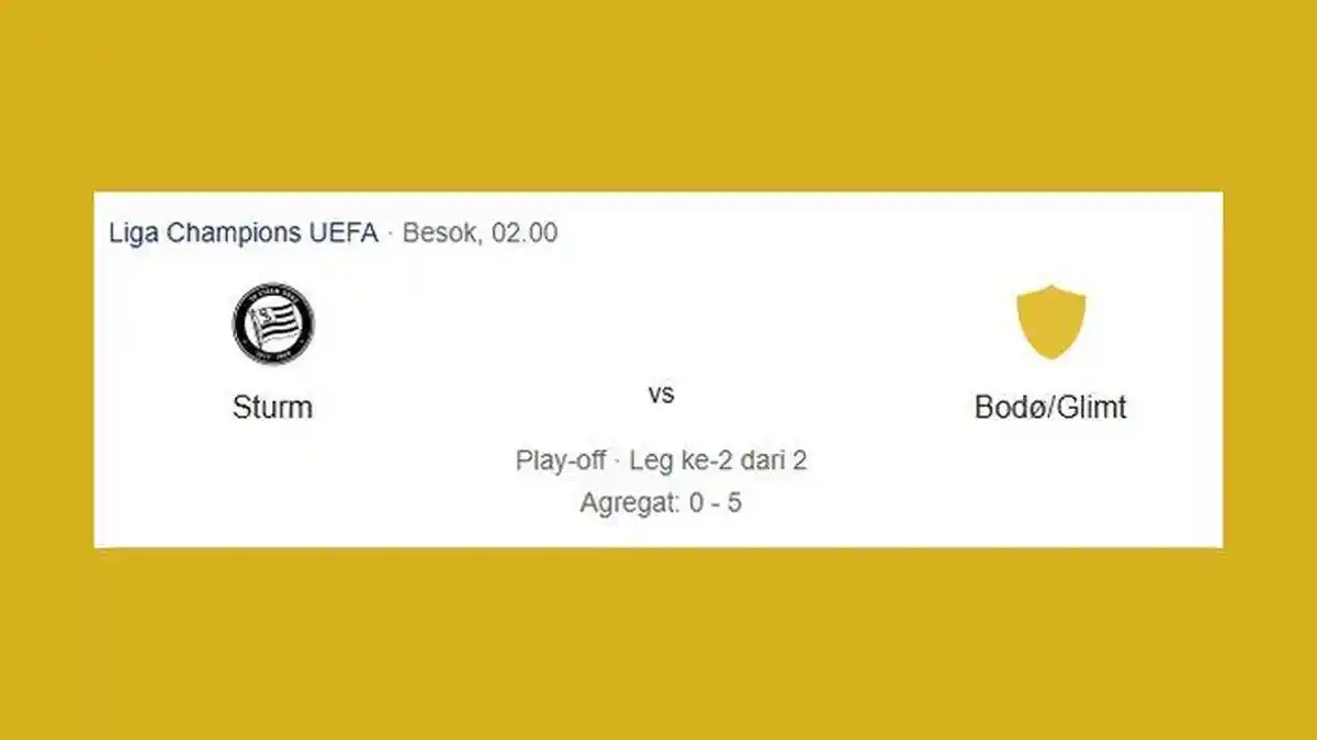 LINK Streaming Sturm Graz vs Bodo/Glimt Adu Tajam Kiteishvili dan Hogh, Bisa Nonton di HP
