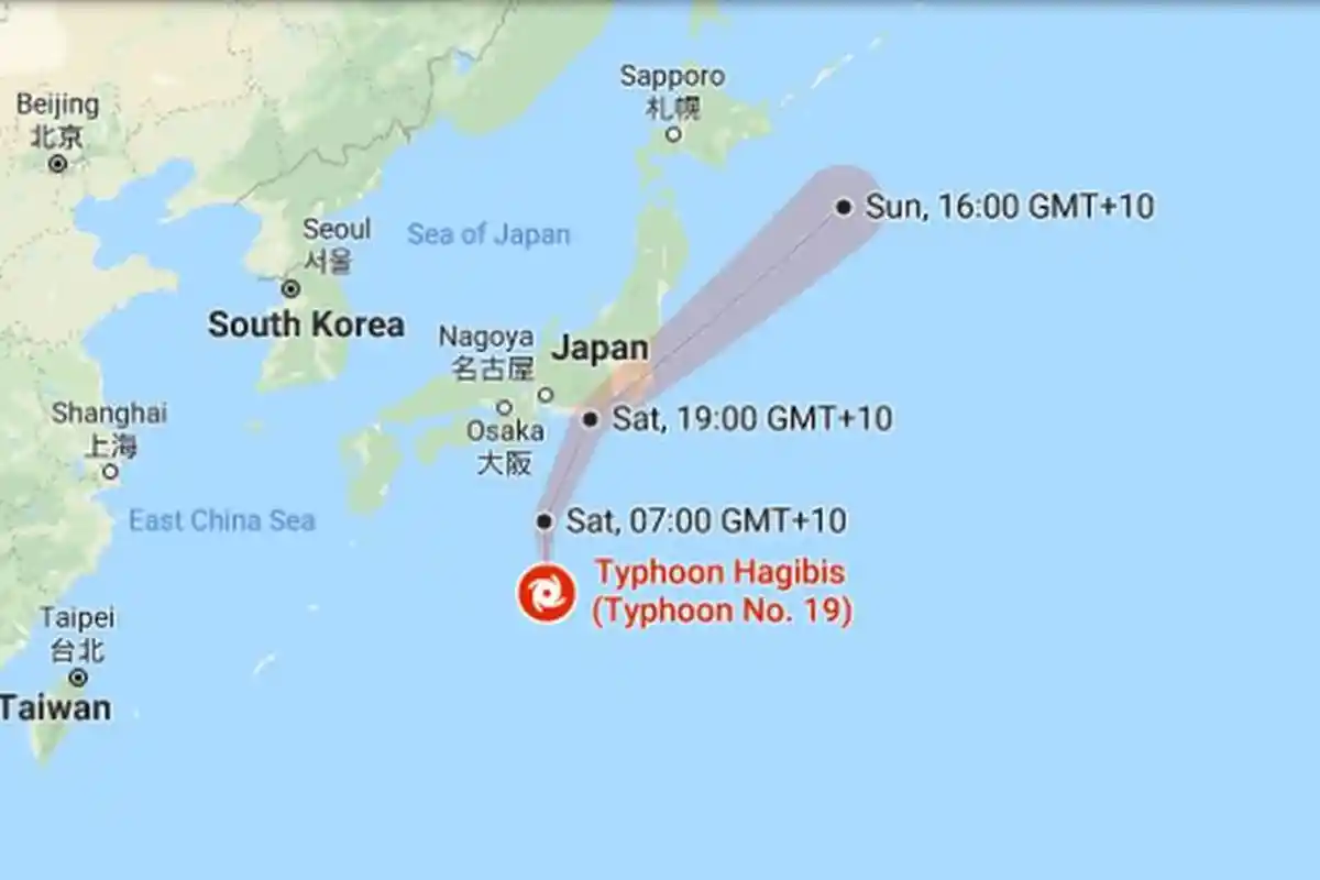 Pernah Dilanda Topan Konogawa & Tewaskan 1.200 Orang, Jepang Terancam Typhoon Hagibis