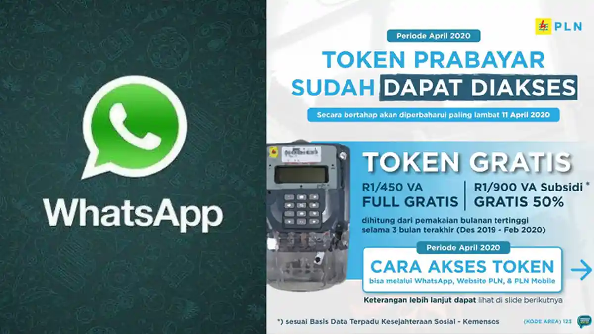 HARI INI Token Listrik Gratis Sudah Bisa Diakses via WhatsApp, Simak Cara Mudah, Praktis & Cepatnya