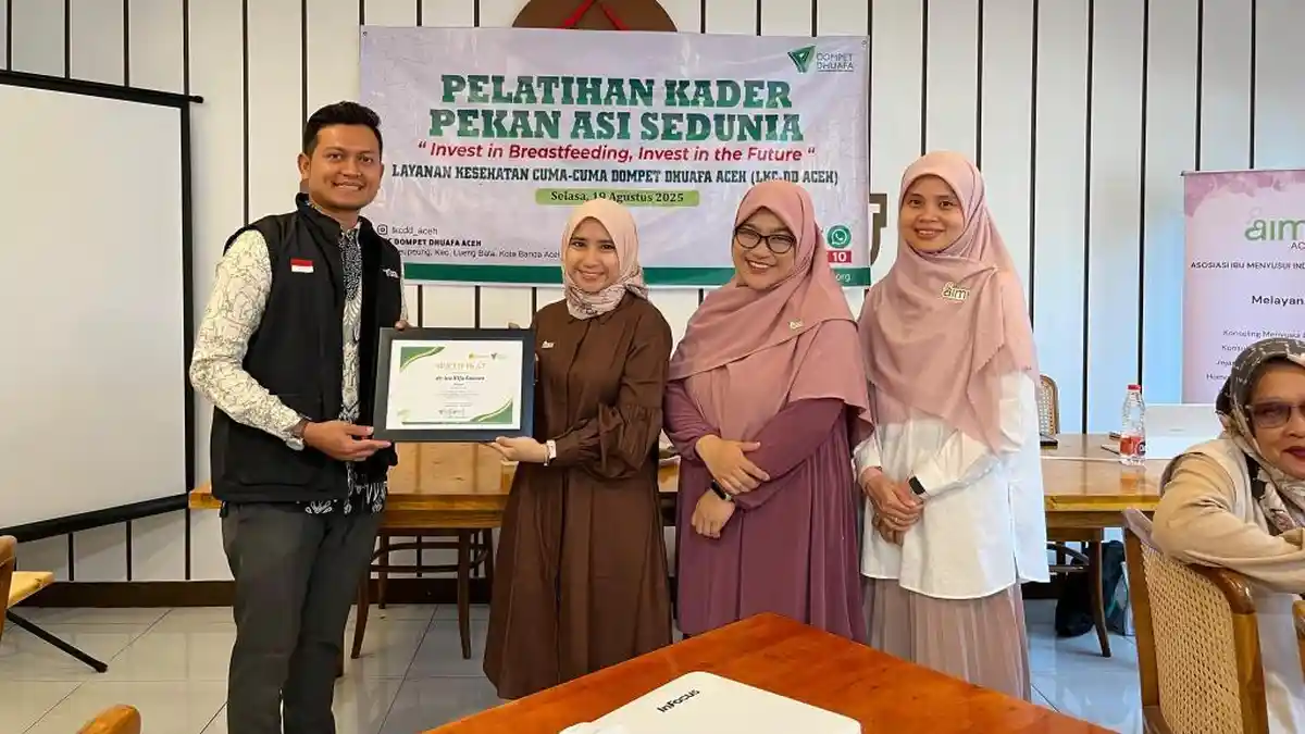 LKC Dompet Dhuafa Aceh & AIMI Aceh Gelar Pelatihan Kader Sambut Pekan ASI Dunia 2025