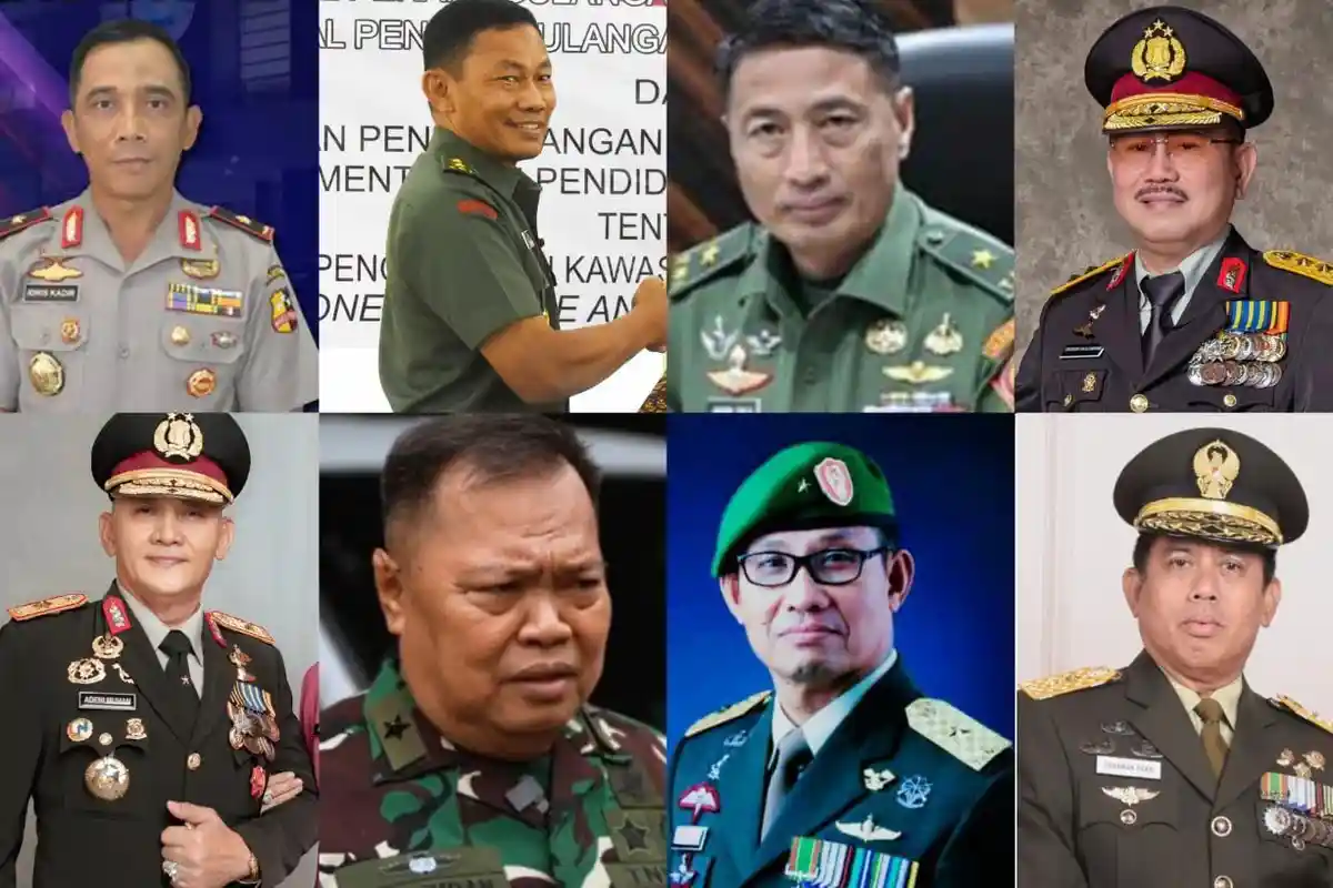 4 Jenderal Bintang 2, 6 Bintang 1 Maccaleg di Sulsel