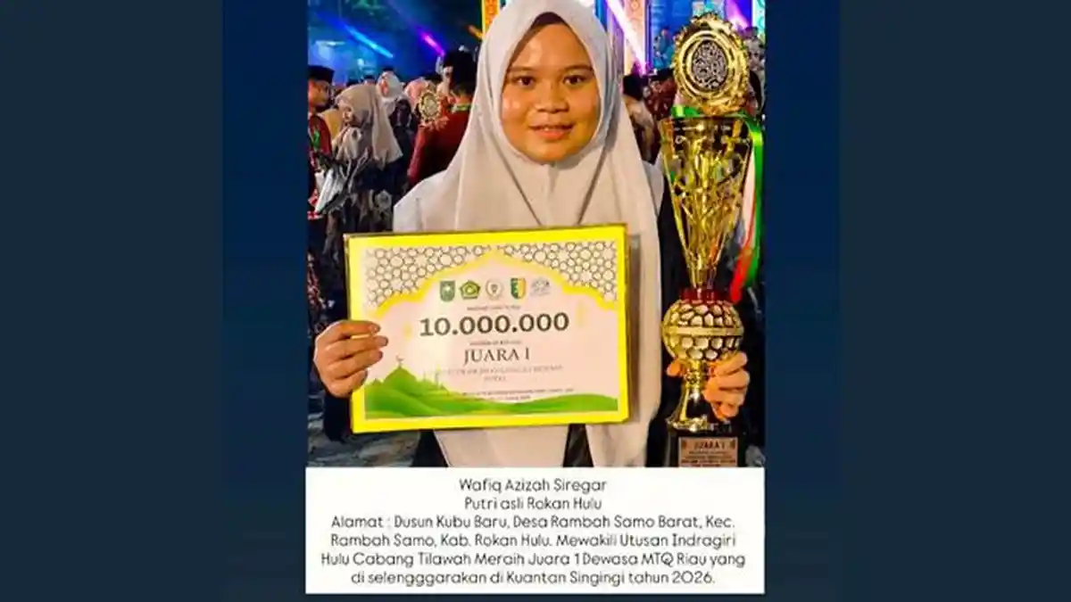 Membela Kabupaten Lain, Qori dan Qoriah Rohul Justru Berjaya di MTQ Riau 2026 di Kuansing - Tribunpekanbaru.com