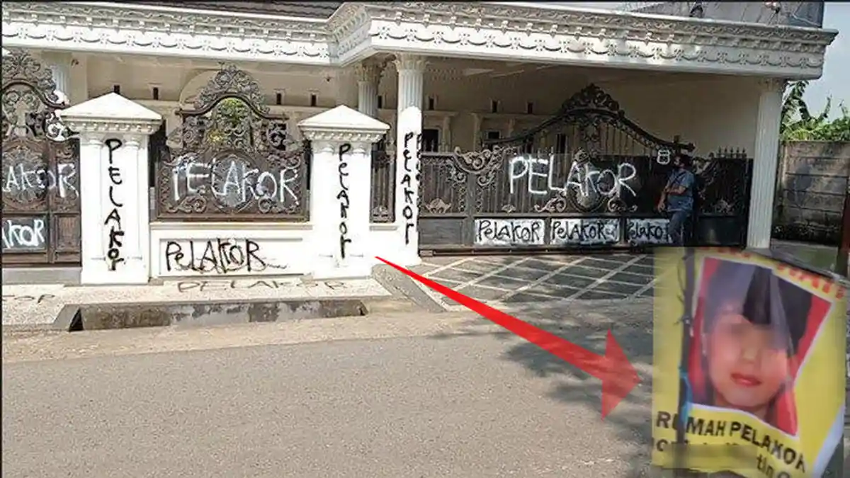 Viral Rumah Mewah Dicoret-coret dengan Tulisan Pelakor, Terungkap Sosok Wanita Pemiliknya