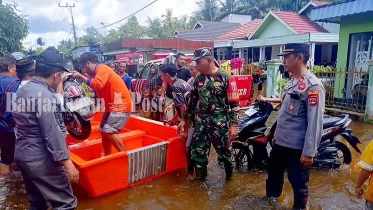 Ratusan Rumah Terendam di Binturu Kelua Tabalong, Ketinggian Debit Air Bertambah