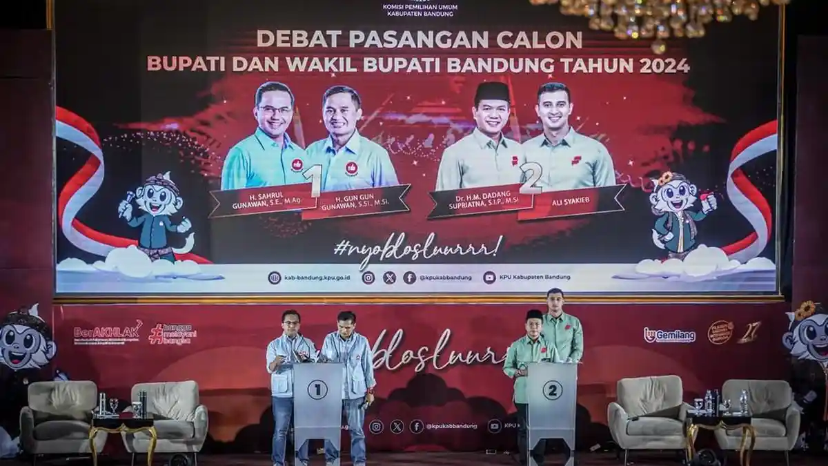 Hasil Real Count Pilbup Bandung 2024: Dadang Supriatna Ungguli Sahrul Gunawan Tipis 11,72 Persen