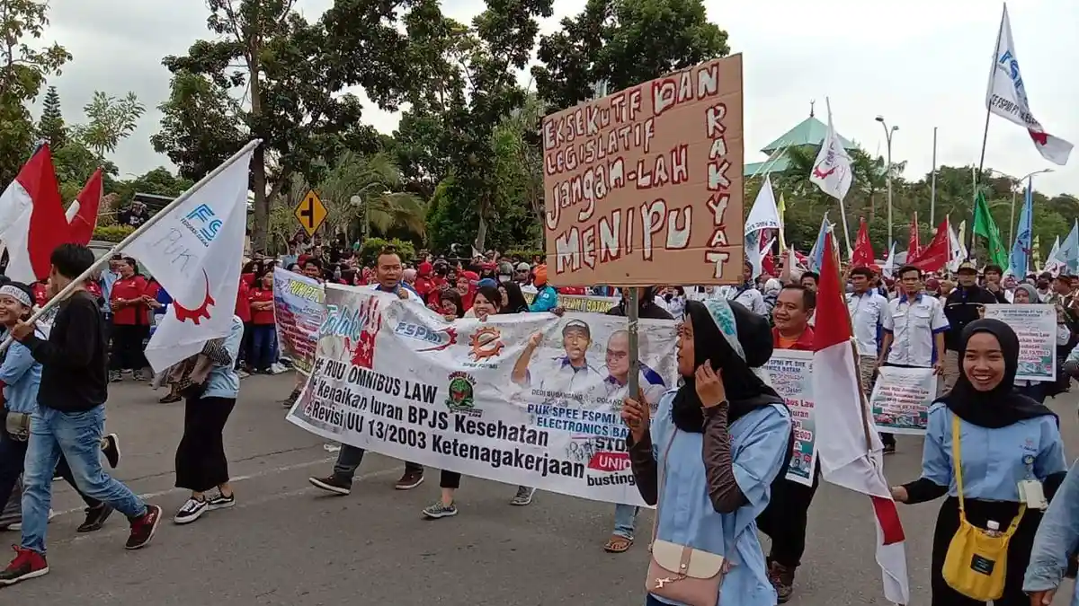 Gelar Demo, Ini Isi Tuntutan Serikat Buruh, Termasuk Minta Ada PHI di Batam