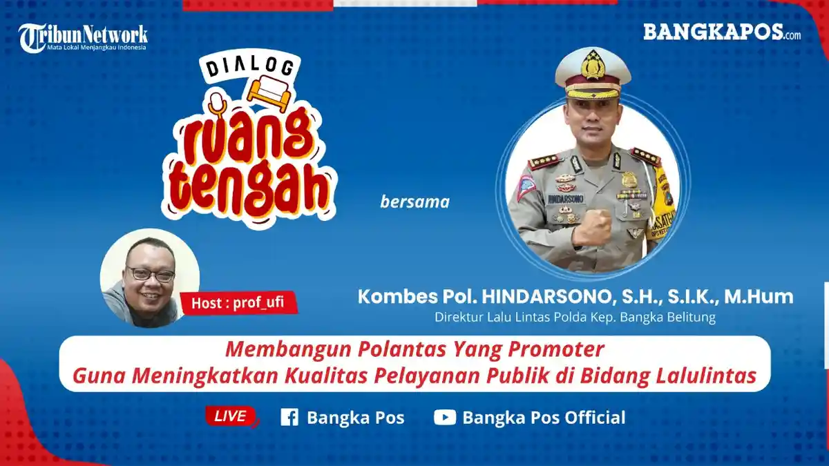 LIVE FACEBOOK - Dirlantas Babel Bicara Soal Bangun Polantas Promoter dan Kualitas Pelayanan Publik