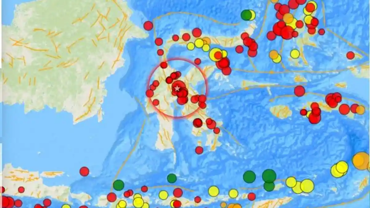 Gempa Bumi Terkini dengan SR 2,2  Menguncang Wilayah Sulawesi, Indonesia BMKG: Kedalaman 10Km