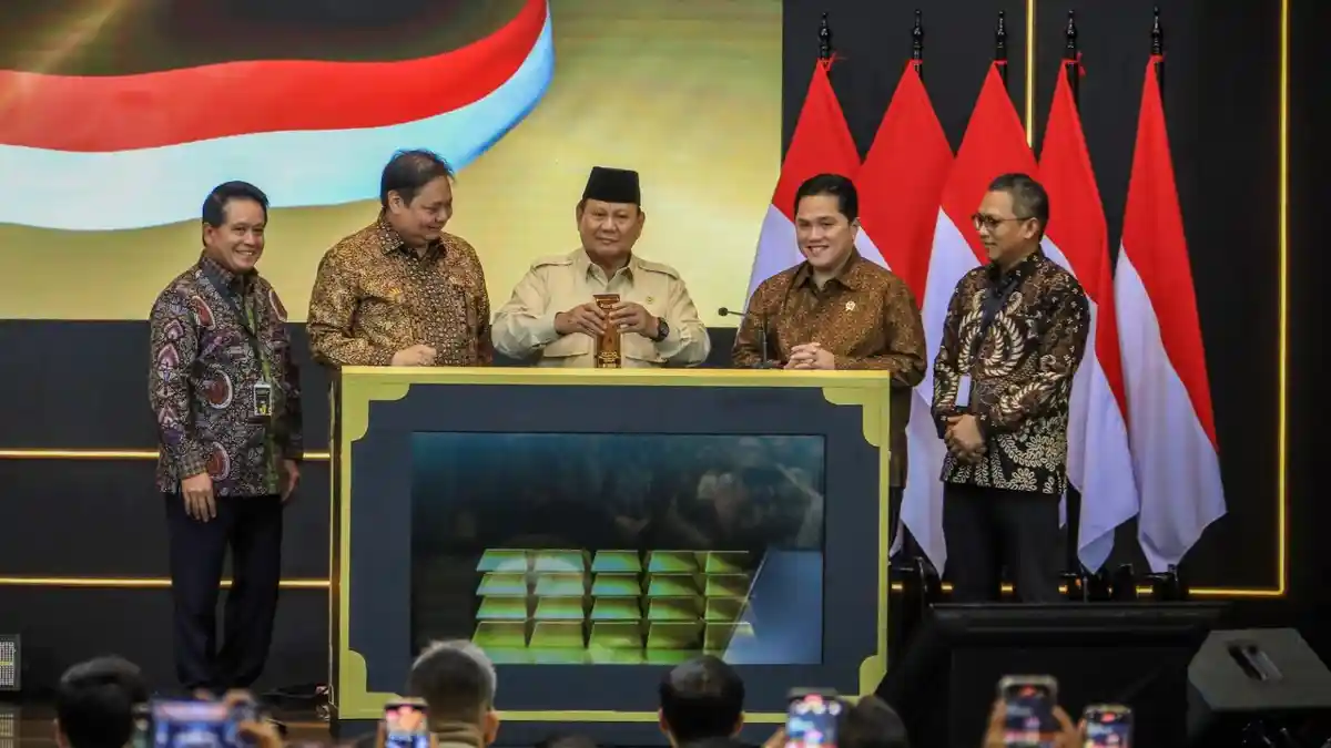 Presiden Prabowo Resmikan Layanan Bank Emas Pegadaian, BRI Group Optimis Perkuat Ekonomi Nasional