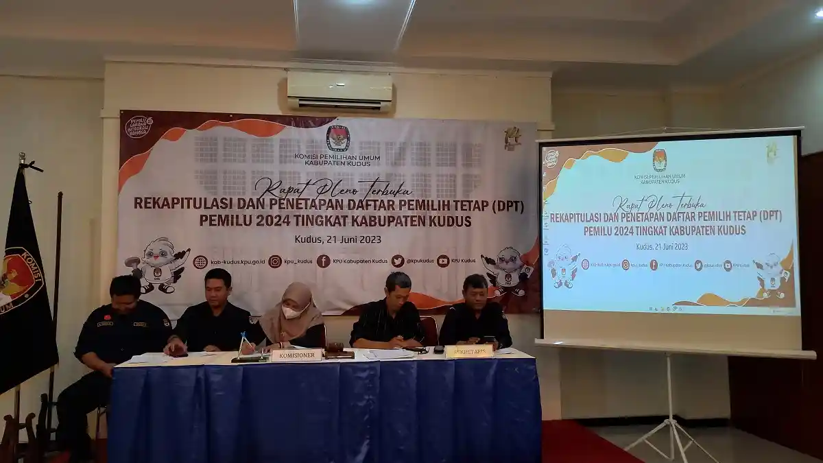 DPT Pemilu 2024 di Kudus Ditetapkan 624.666 Pemilih, Mayoritas Perempuan