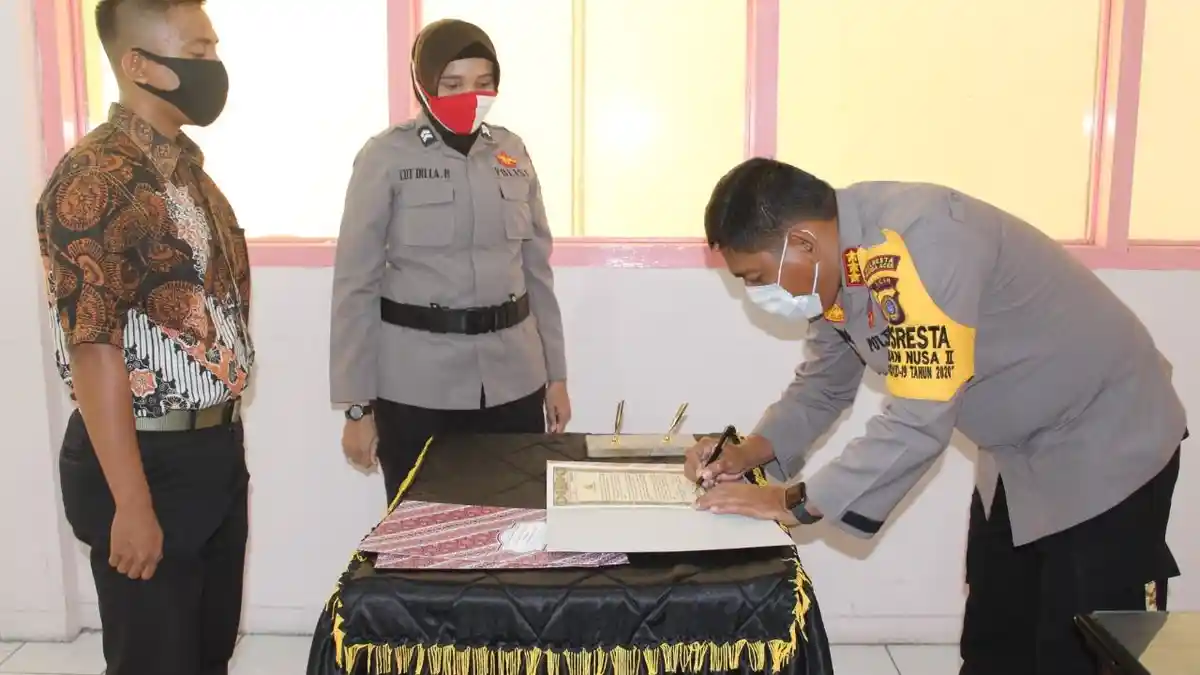 Penerimaan Polri, Polresta Lakukan Penandatanganan Pakta Integritas, Ini Pesan Kapolresta Banda Aceh