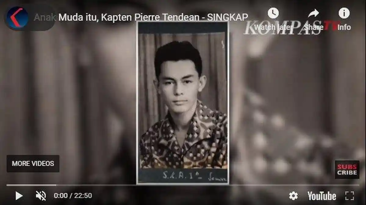 Profil Letnan Satu Pierre Tendean, Ajudan AH Nasution yang Menjadi Korban G30S/PKI