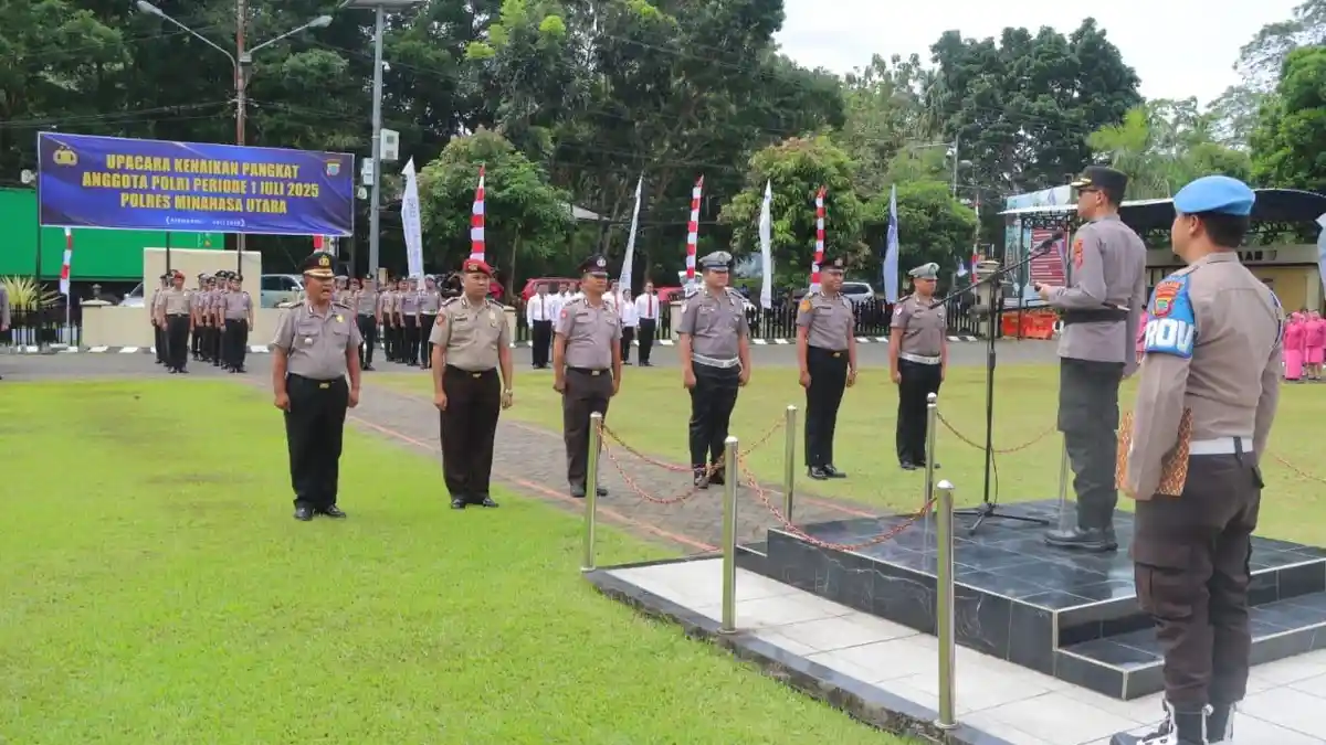 Daftar Nama Personel Polres Minut Naik Pangkat, Alex Watugigir dari Kompol ke AKBP