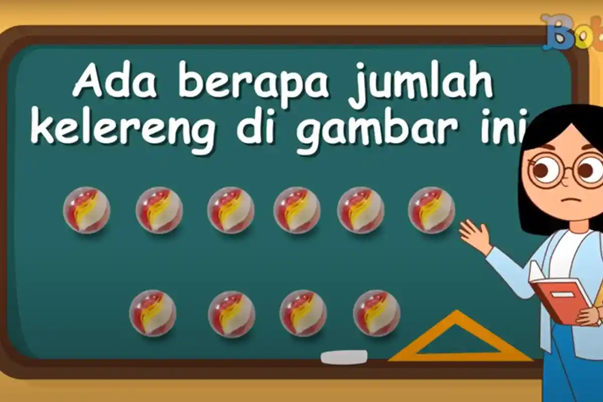 Hitunglah Jumlah Kelereng di Gambar Ini! Soal dan Jawaban TVRI Rabu 15 Juli Kelas 1-3 SD