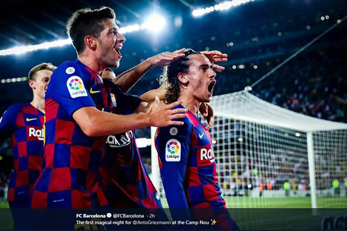 Barcelona Pesta Gol ke Gawang Real Petis di Lanjutan Liga Spanyol, Antoine Griezmann Gemilang