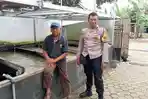 Personil Polres Metro Sosialisasikan Layanan Call Center 110 ke Warga